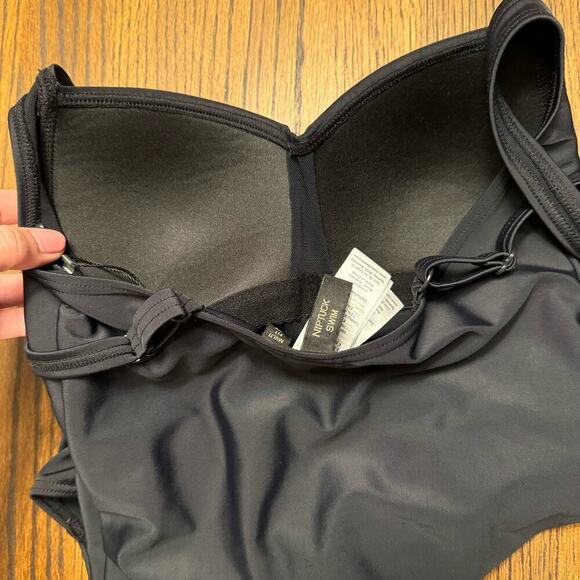 NWOT Niptuck Shaping Tummy Control One Piece Swimsuit Black Womens sz 4 Slimming - Picture 7 of 12